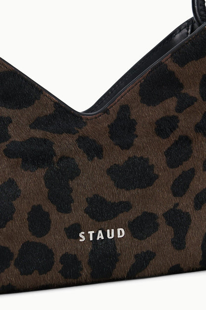 STAUD Sale Valerie Shoulder Bag Leopard