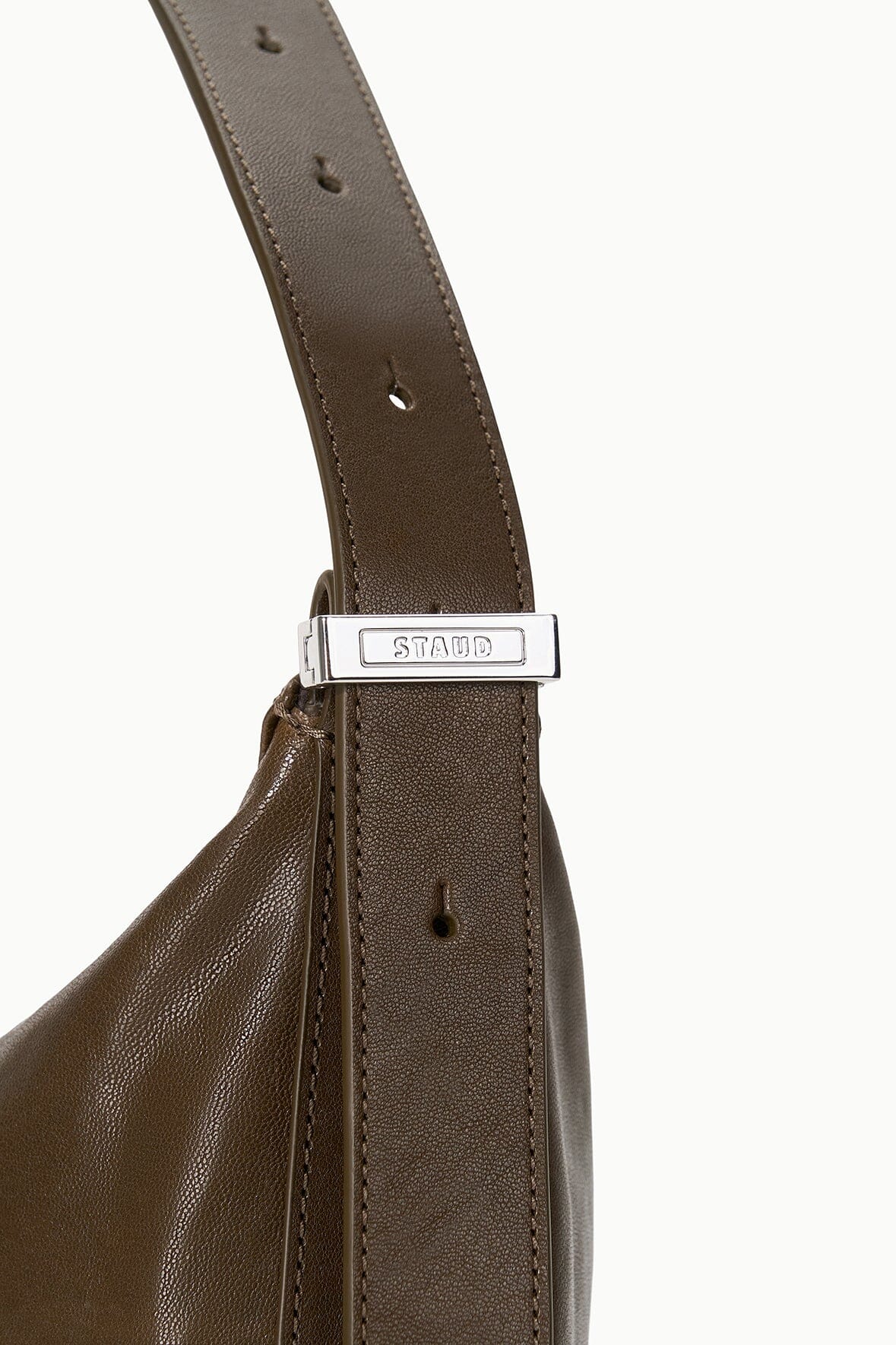 STAUD Sale Large Demy Shoulder Bag Truffle