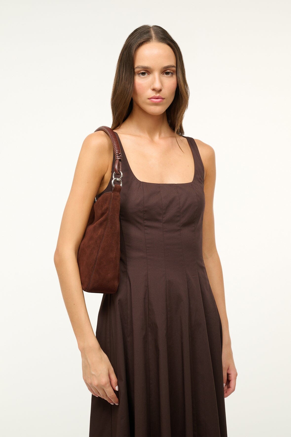 STAUD Sale Mel Shoulder Bag Mahogany