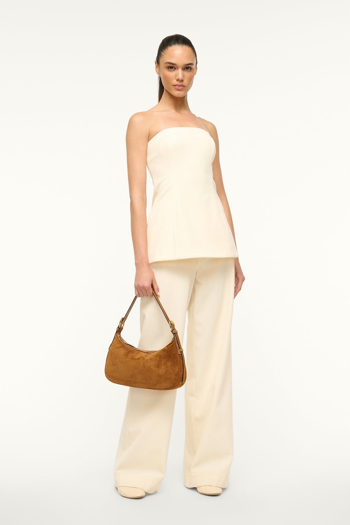 STAUD Sale Pine Shoulder Bag Tan