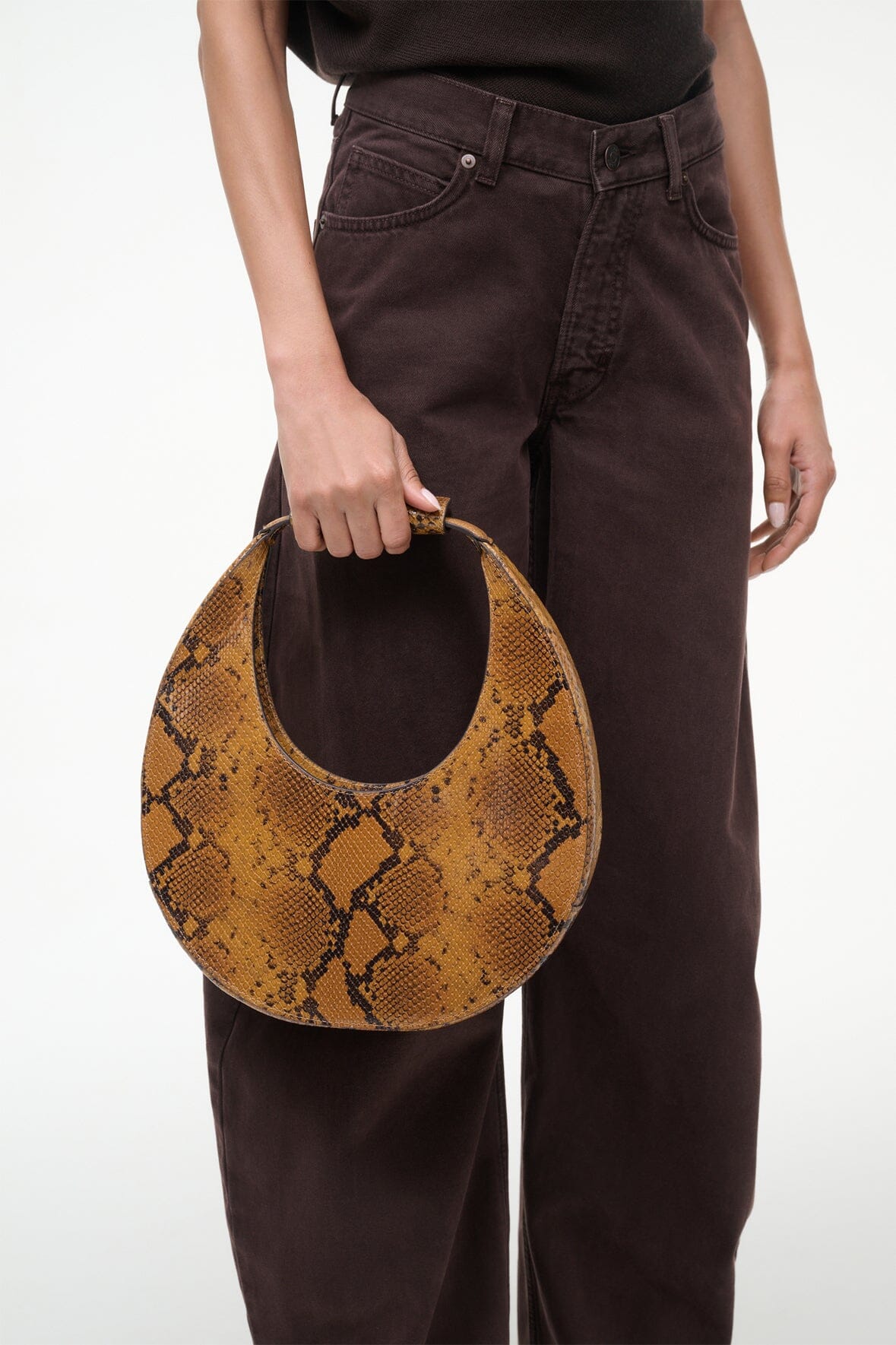 STAUD Sale Moon Tote Bag Snake