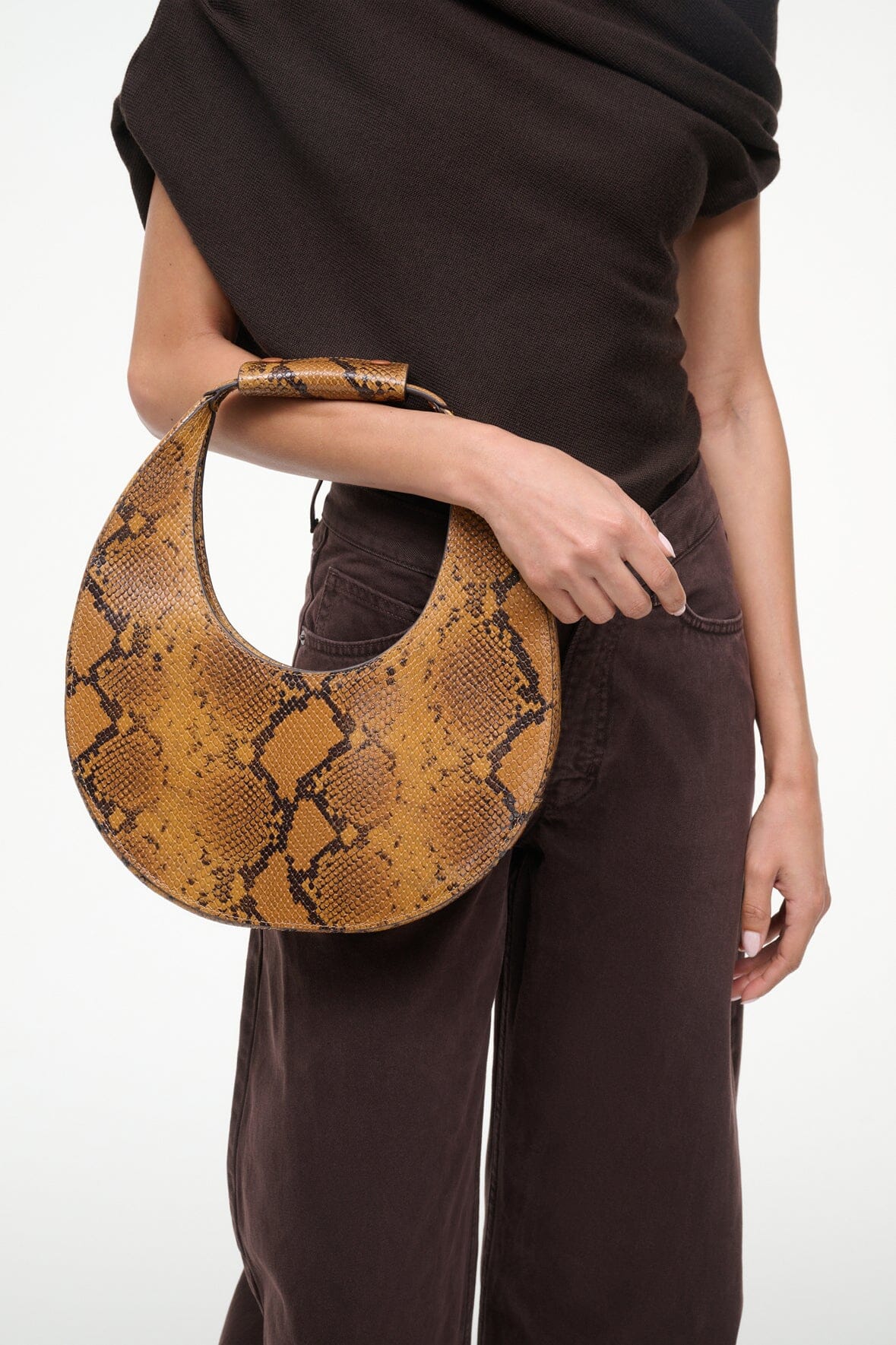 STAUD Sale Moon Tote Bag Snake