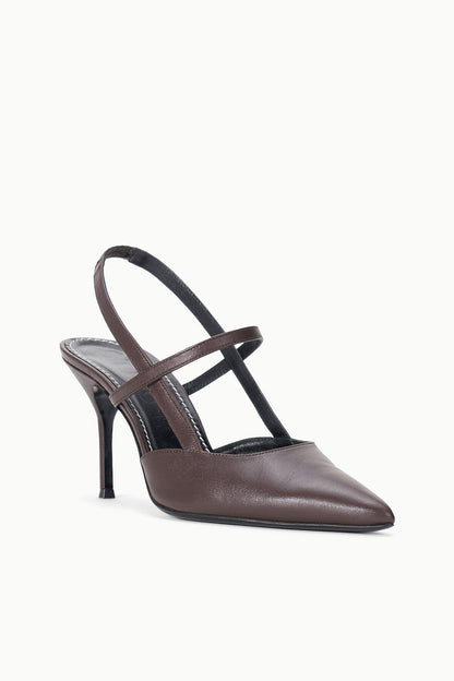 STAUD Sale Sebastian High Heel Slingback Espresso