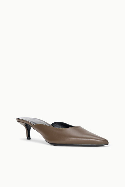 STAUD Sale Sebastian Kitten Heel Mule Truffle