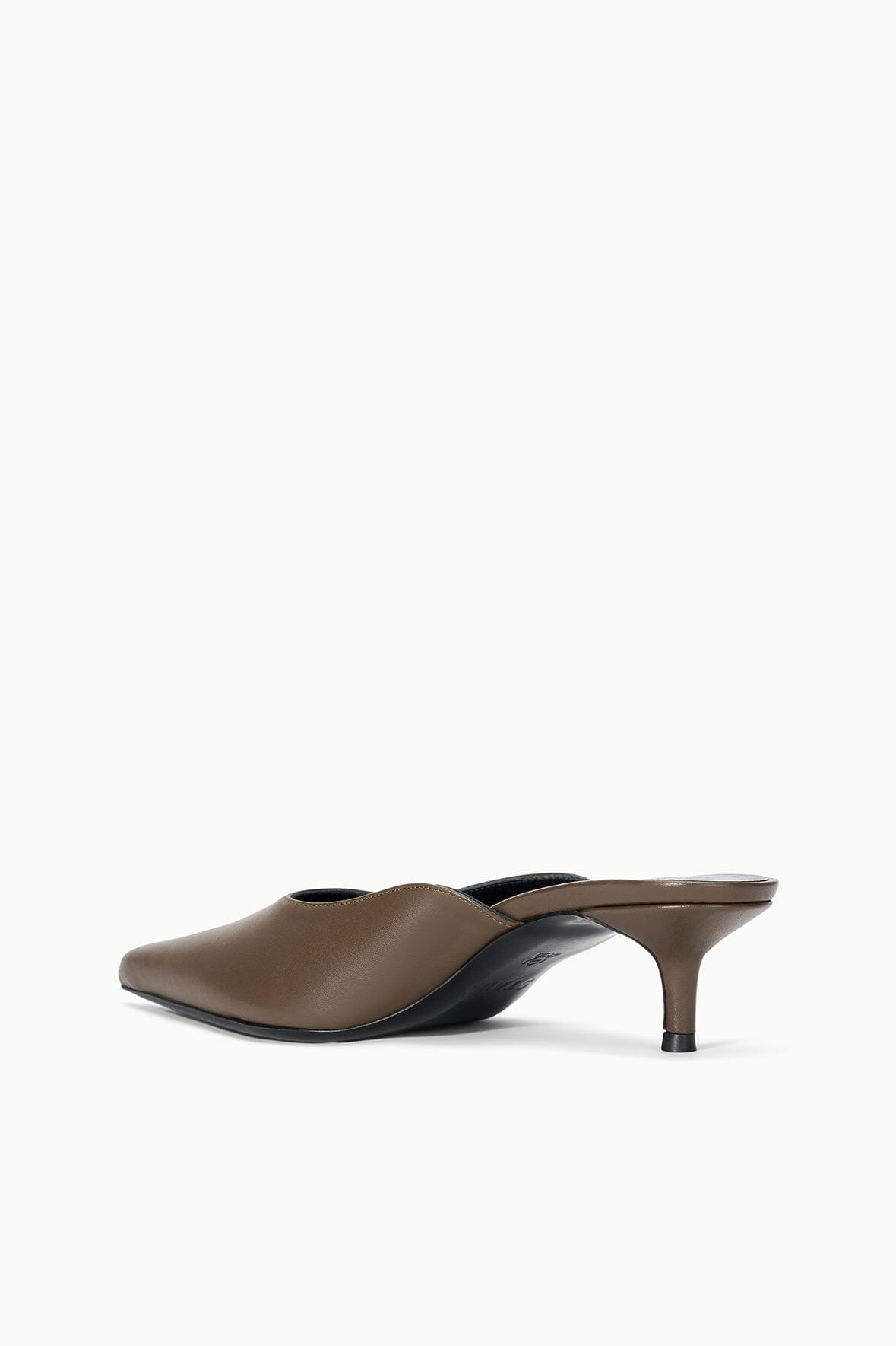 STAUD Sale Sebastian Kitten Heel Mule Truffle