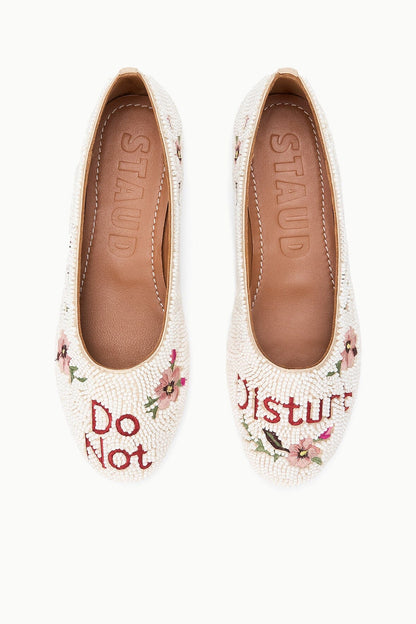 STAUD Sale Alba Ballet Flat Do Not Disturb
