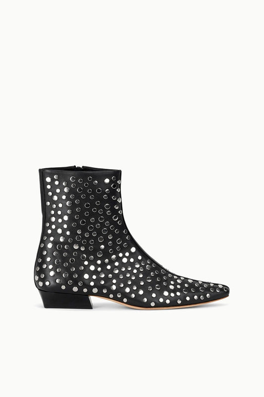 STAUD Sale Wally Flat Ankle Boot Rivets