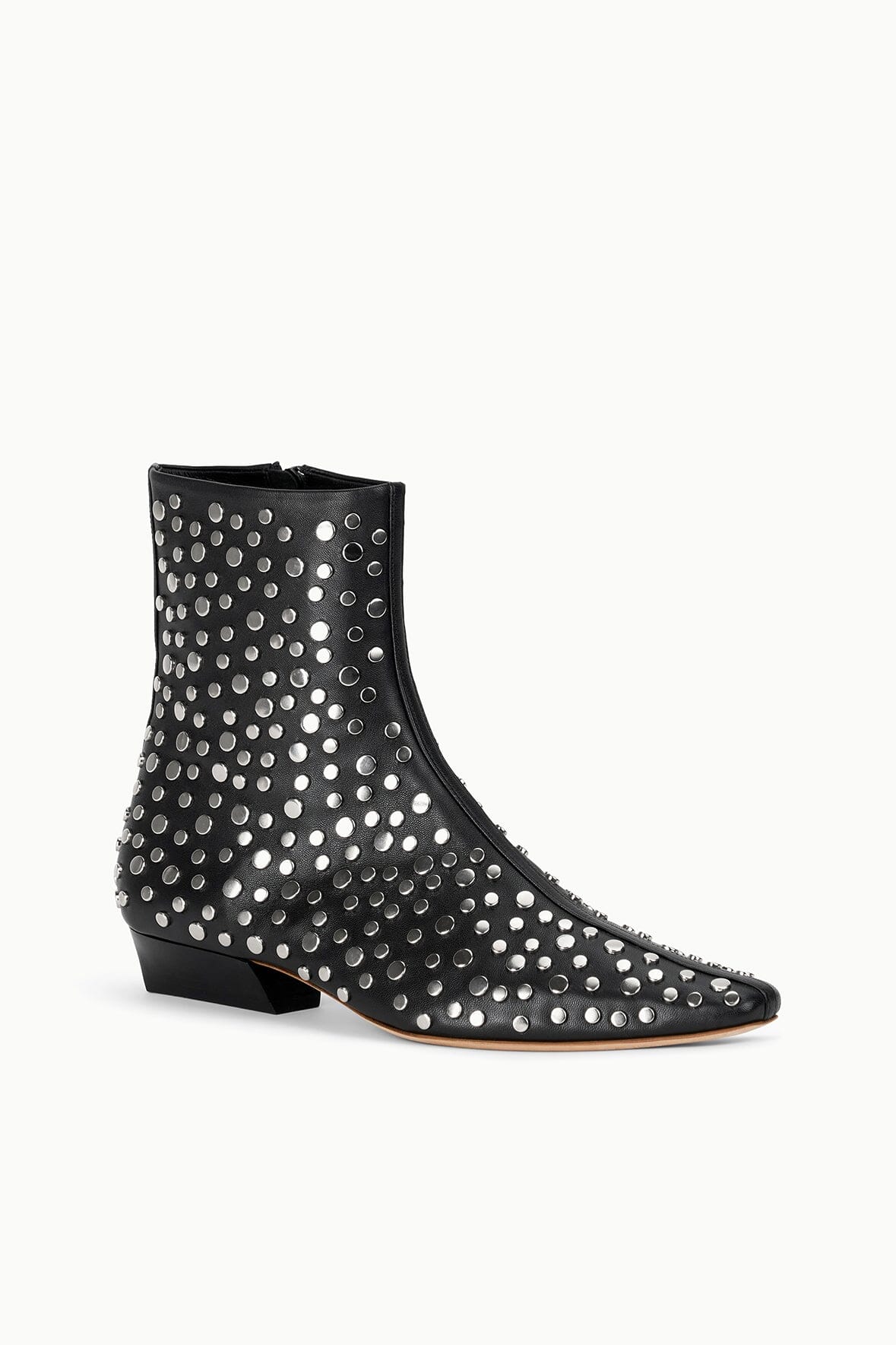 STAUD Sale Wally Flat Ankle Boot Rivets