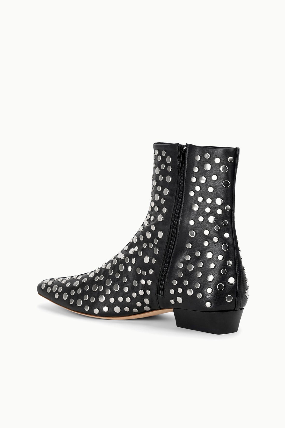 STAUD Sale Wally Flat Ankle Boot Rivets