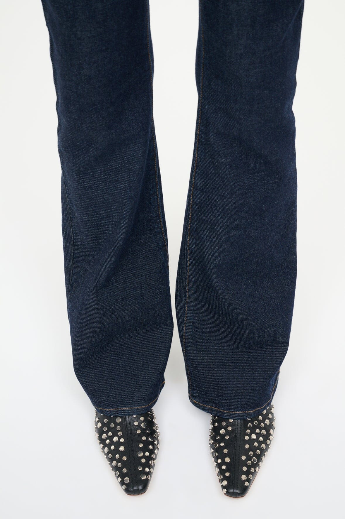 STAUD Sale Wally Flat Ankle Boot Rivets