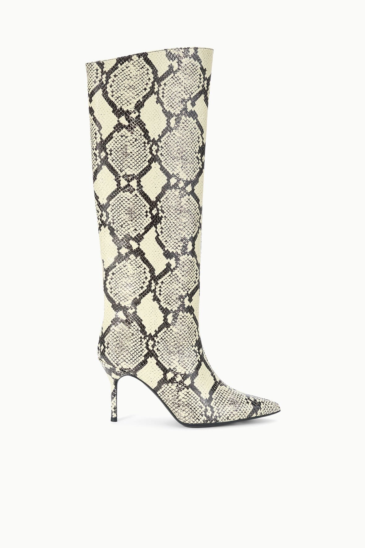 STAUD Sale Sebastian High Heel Boot White Snake