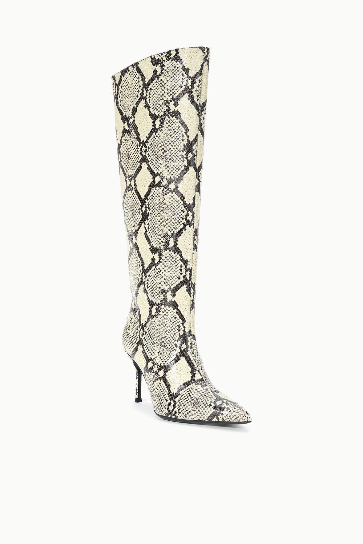 STAUD Sale Sebastian High Heel Boot White Snake