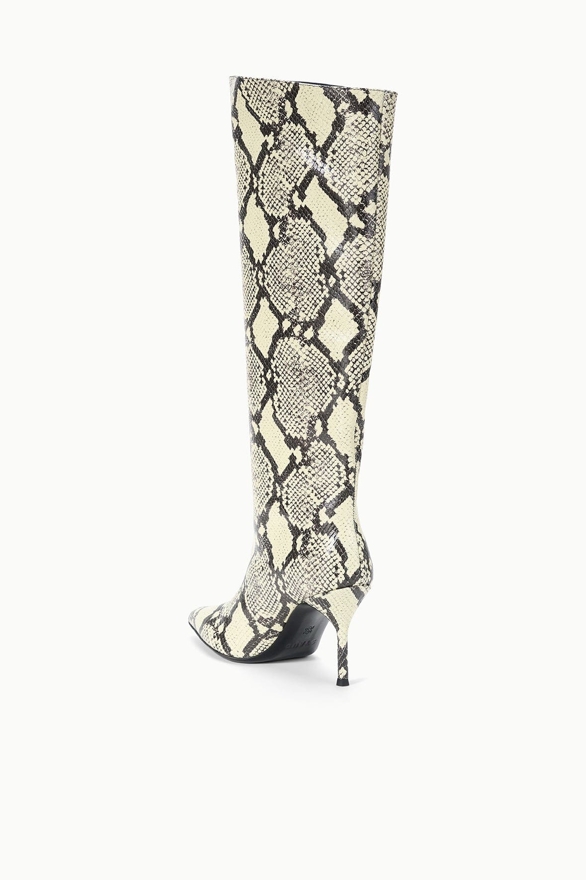 STAUD Sale Sebastian High Heel Boot White Snake