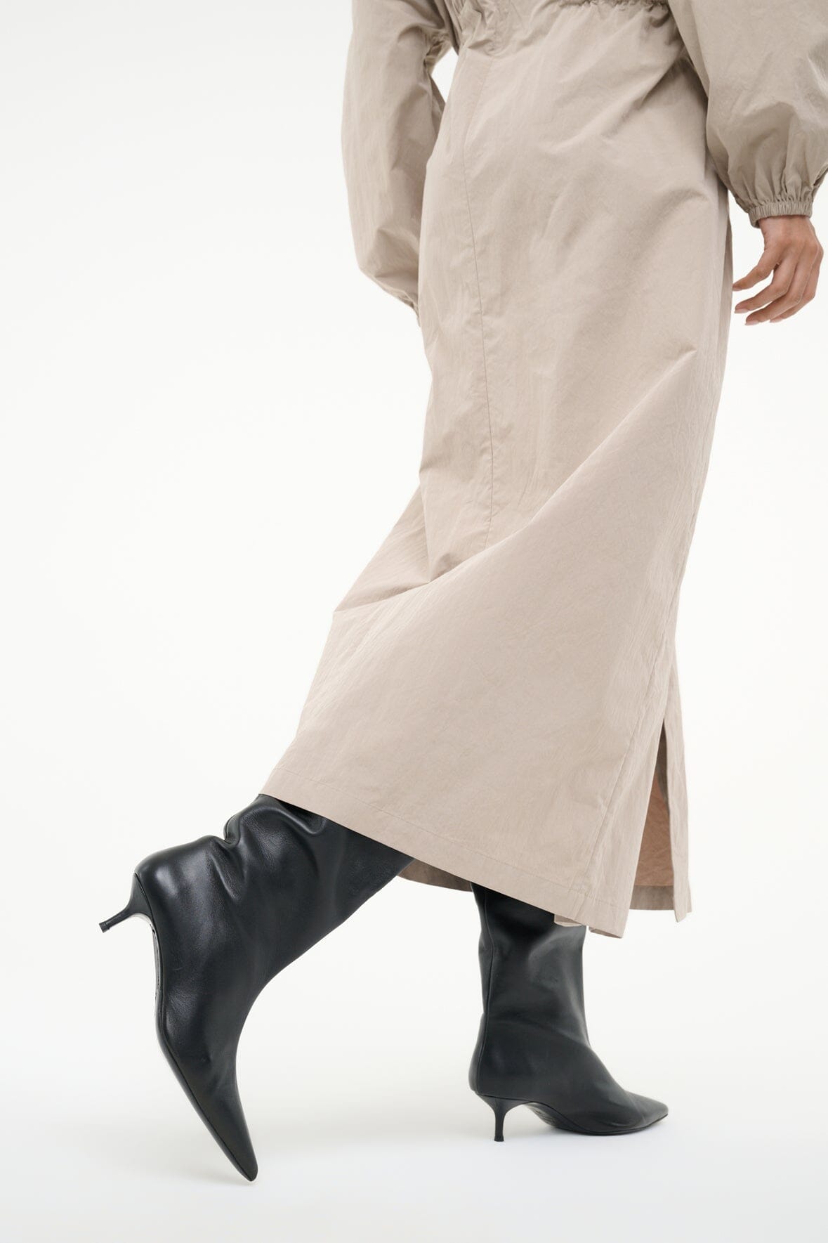 STAUD Sale Sebastian Kitten Heel Boot Black
