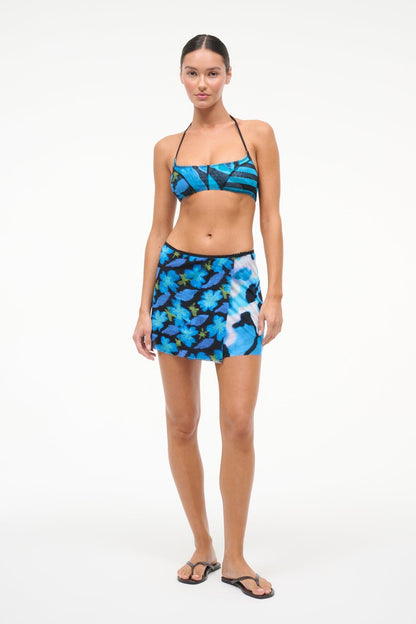 STAUD Sale Sands Mesh Skirt Blue Haze Multi