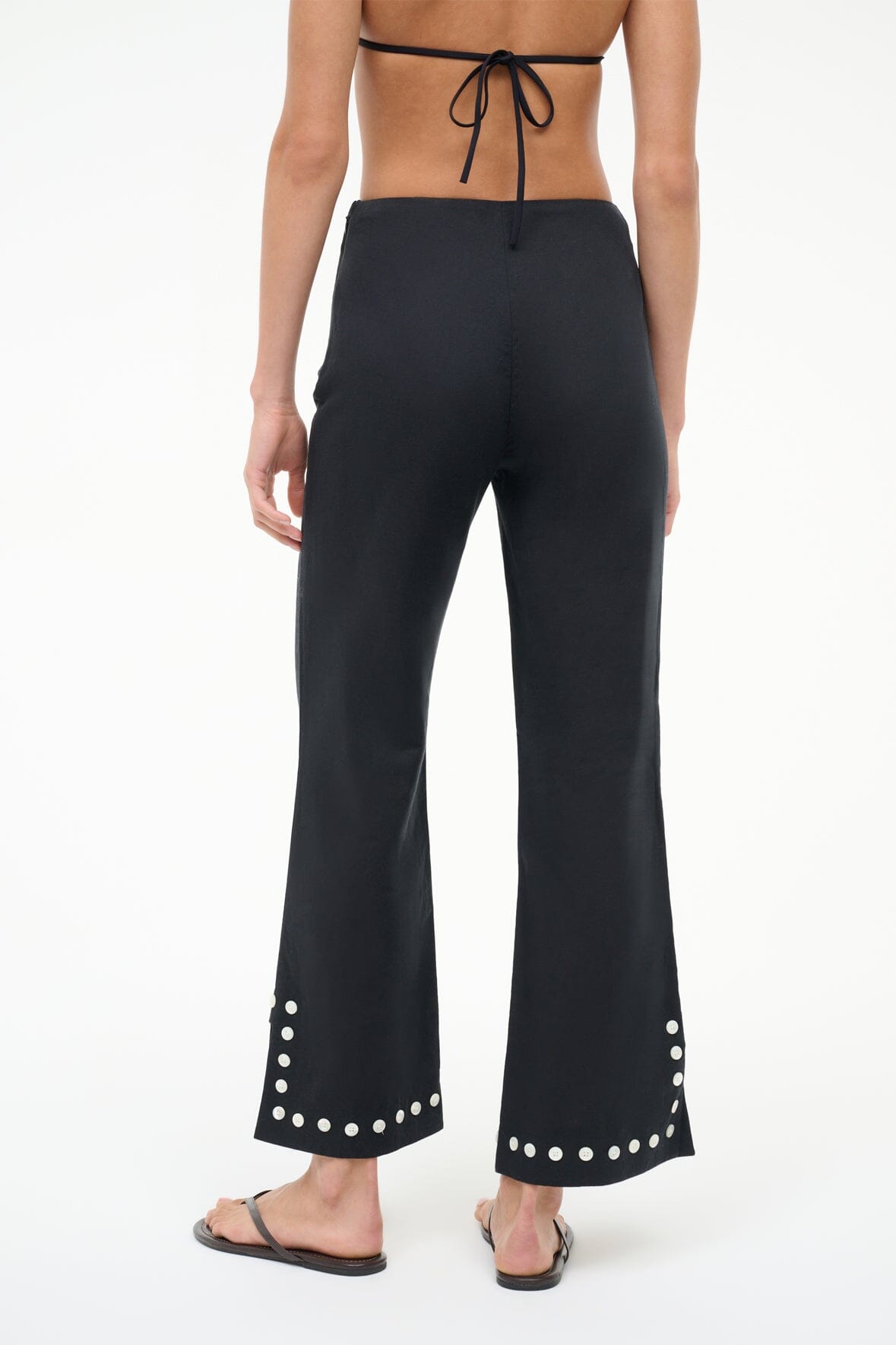 STAUD Sale Piha Linen Pant Black
