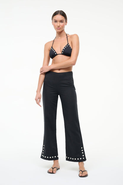 STAUD Sale Piha Linen Pant Black