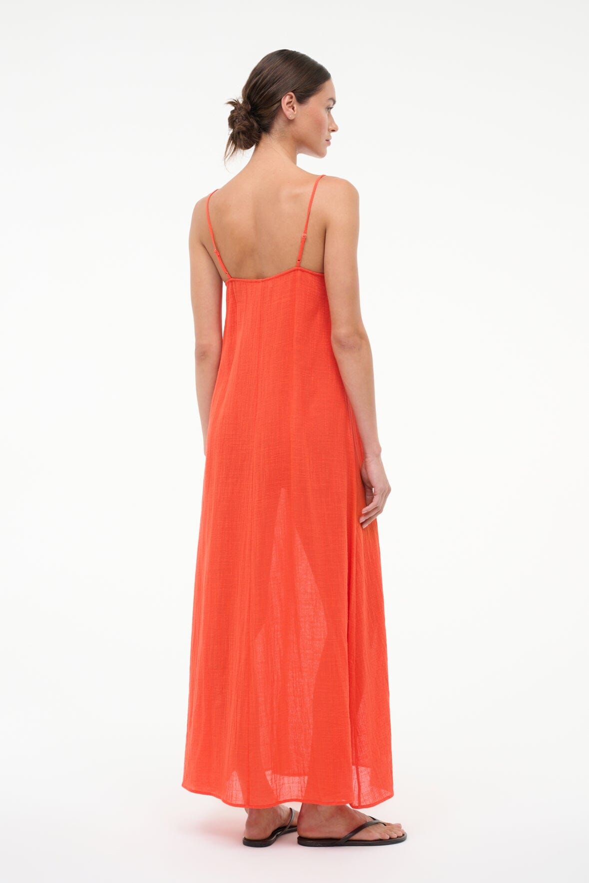 STAUD Sale Laura Dress Flame