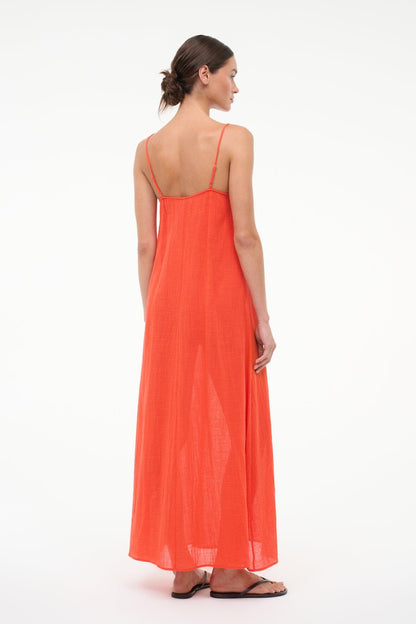 STAUD Sale Laura Dress Flame