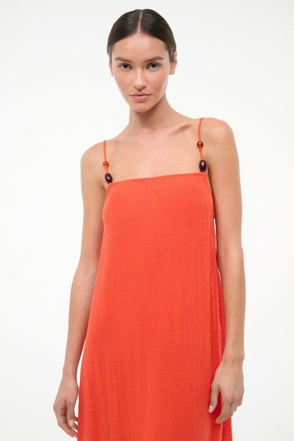 STAUD Sale Laura Dress Flame