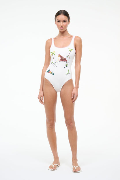 STAUD Sale Lea One Piece Riviera Ivory