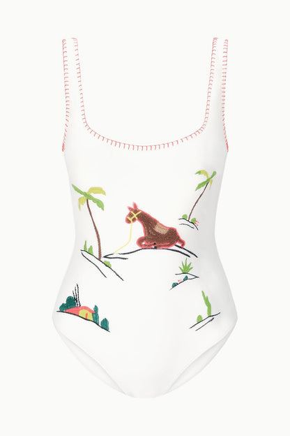 STAUD Sale Lea One Piece Riviera Ivory