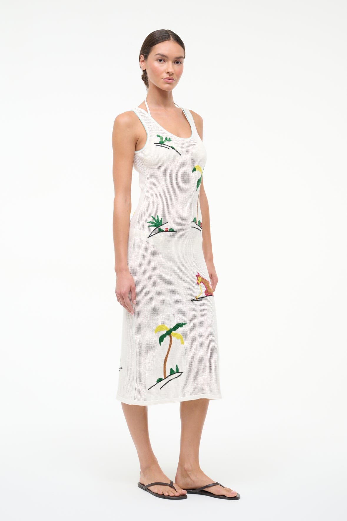 STAUD Sale Luma Dress Riviera Ivory