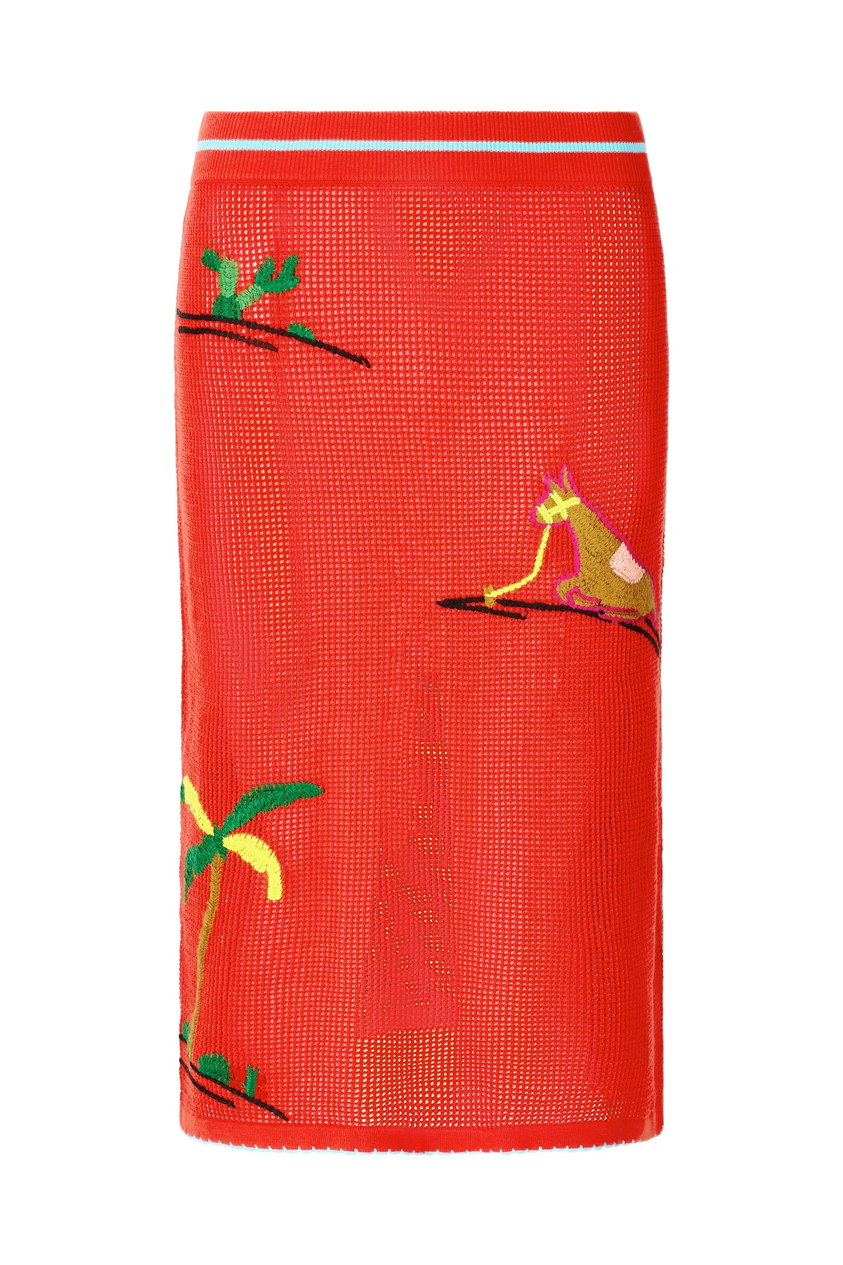 STAUD Sale Levante Skirt Riviera Flame