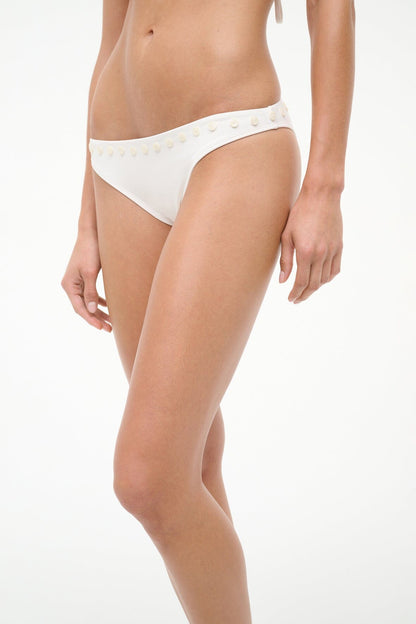 STAUD Sale Gemma Bikini Bottom Ivory