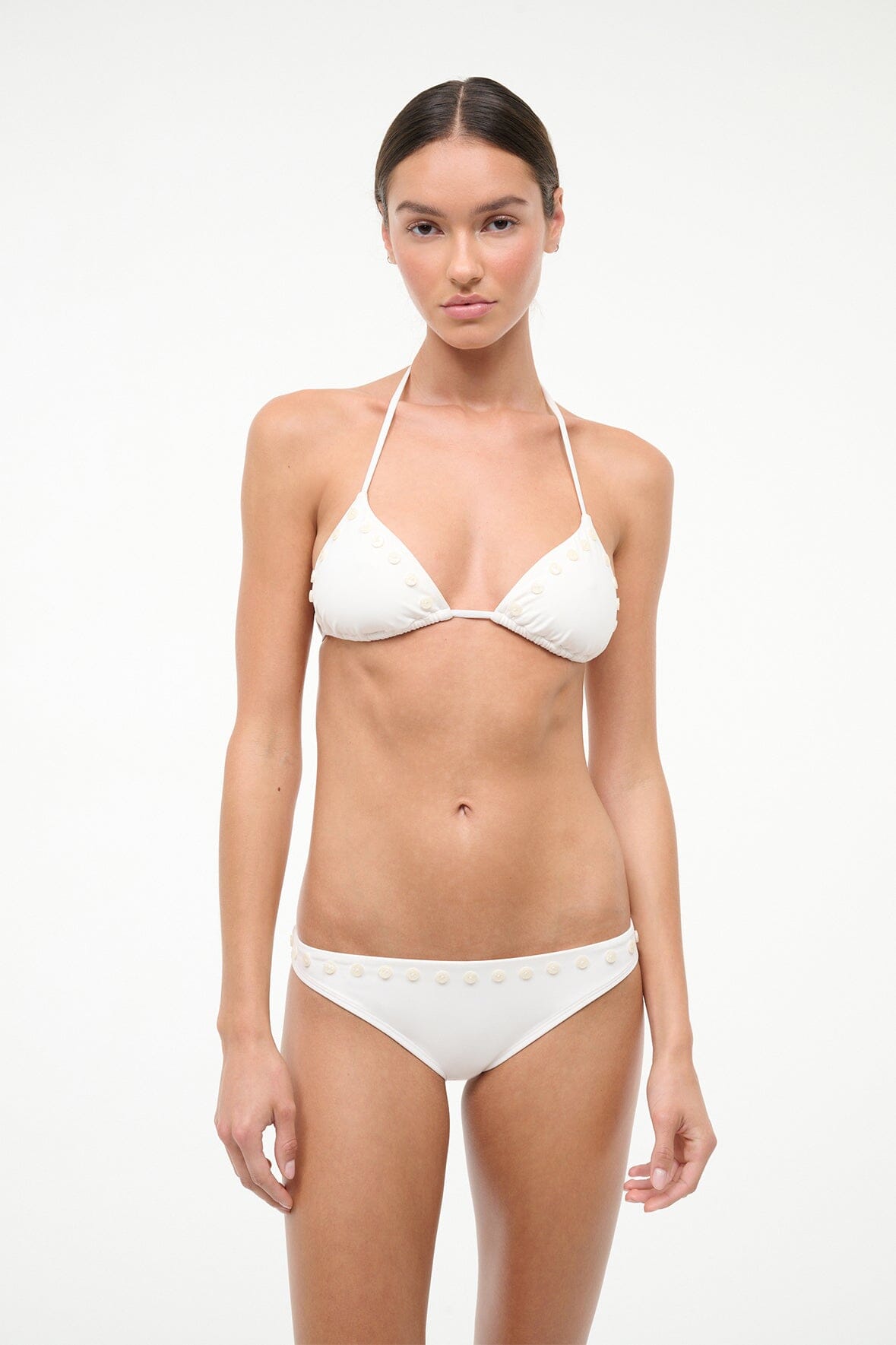 STAUD Sale Gemma Bikini Bottom Ivory