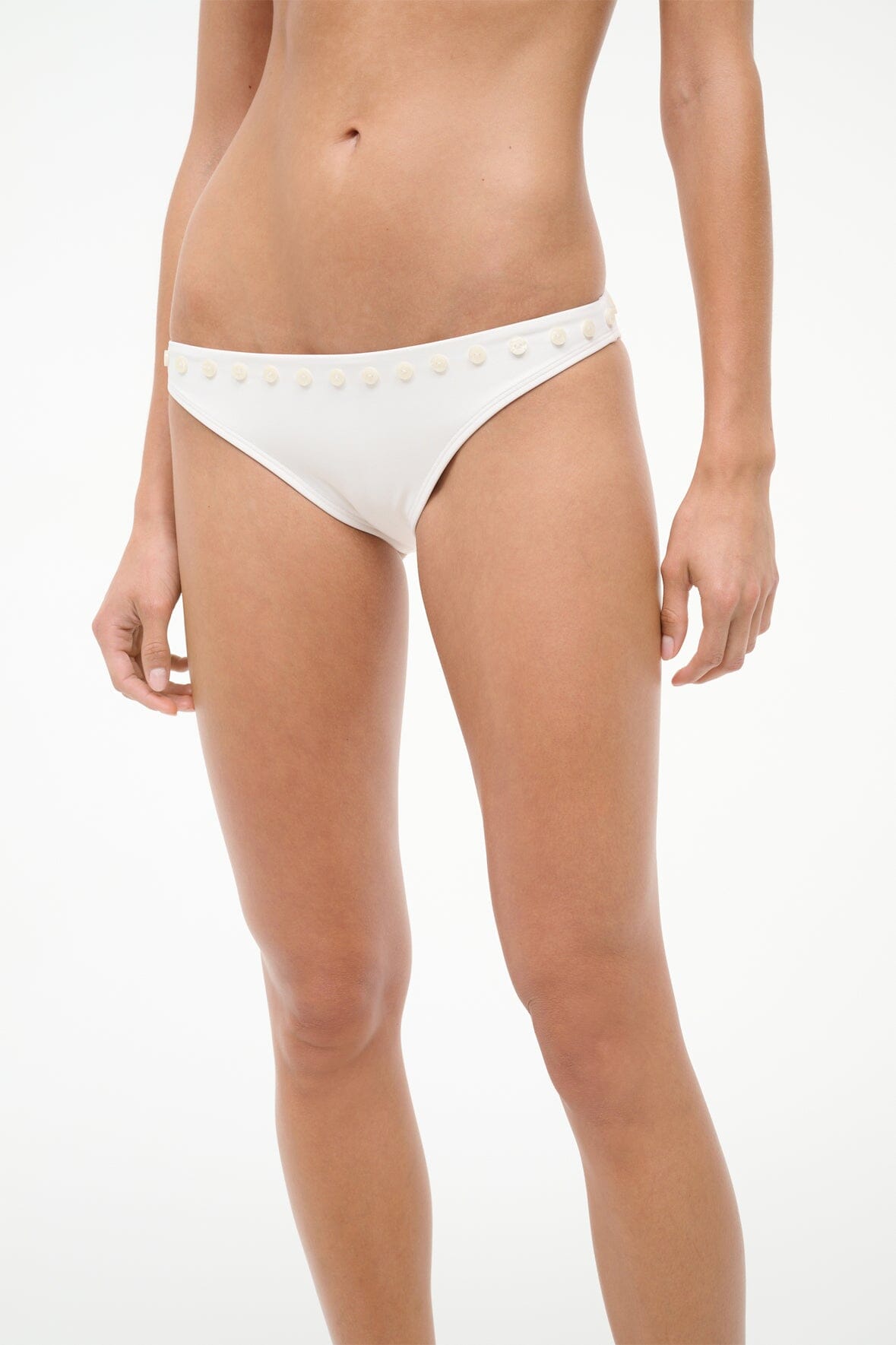 STAUD Sale Gemma Bikini Bottom Ivory