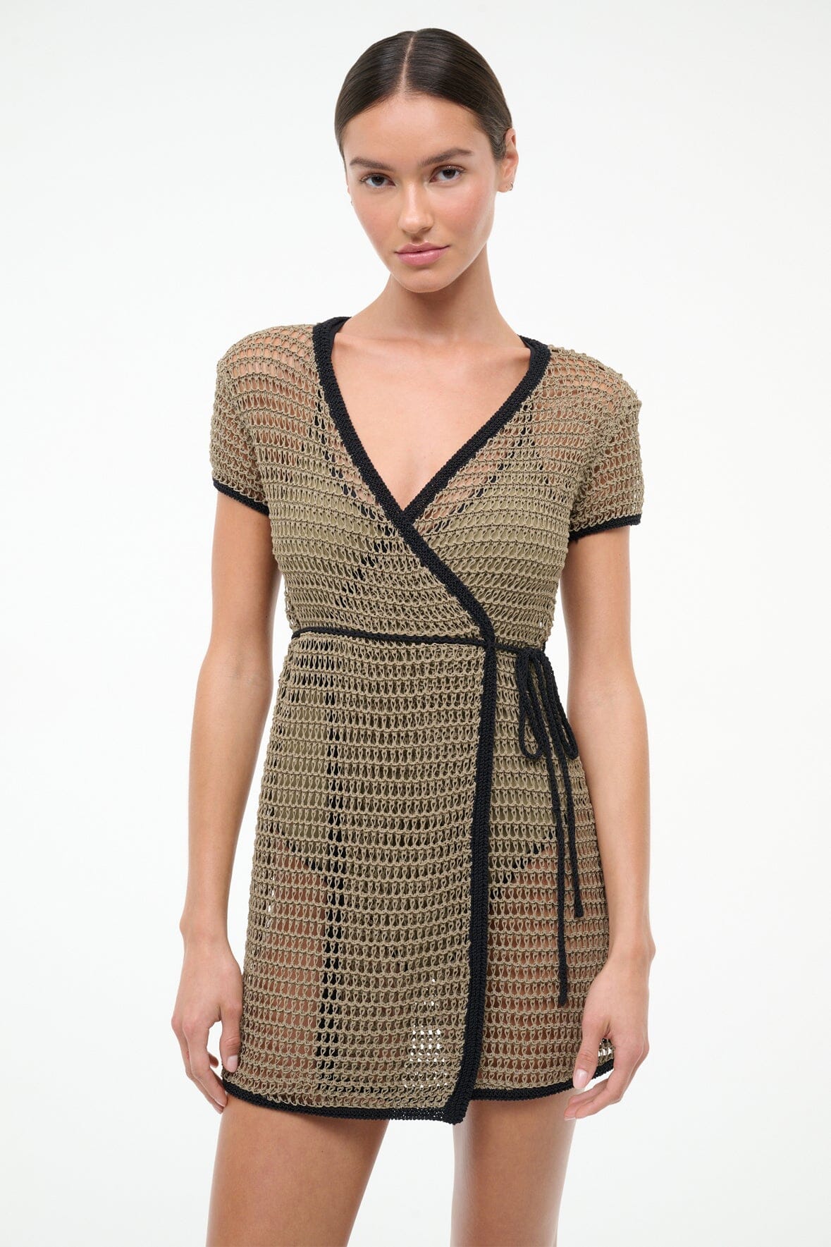 STAUD Sale Spritz Dress Thyme Black