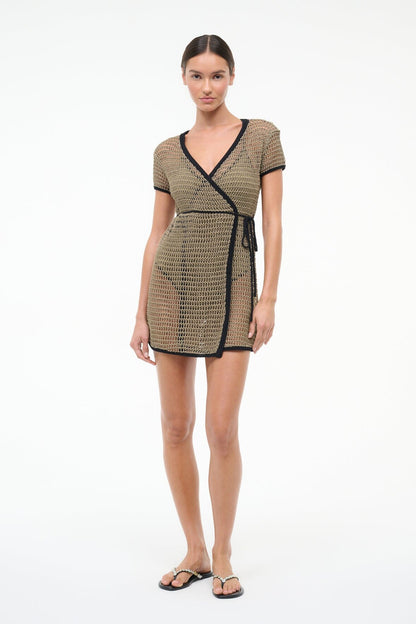 STAUD Sale Spritz Dress Thyme Black