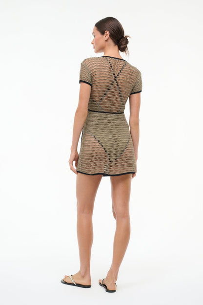 STAUD Sale Spritz Dress Thyme Black