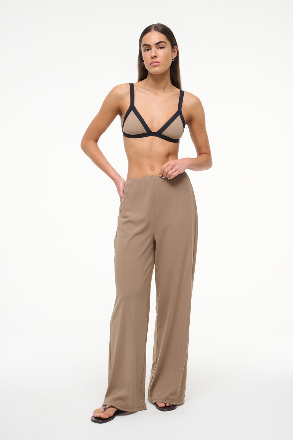 STAUD Sale Monica Pant Taupe