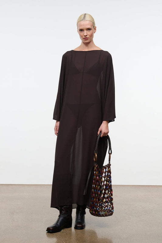 STAUD Clothing Nour Dress Espresso