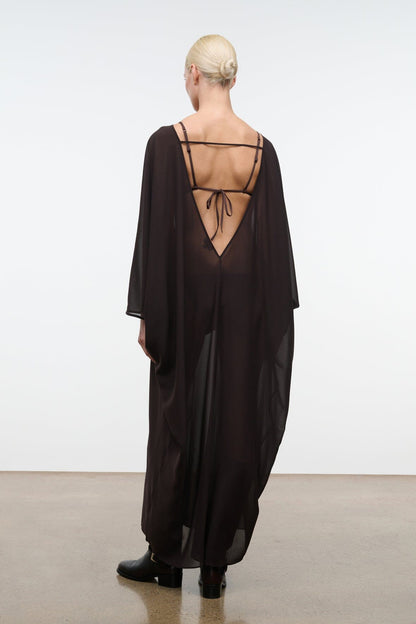 STAUD Clothing Nour Dress Espresso