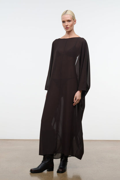 STAUD Clothing Nour Dress Espresso