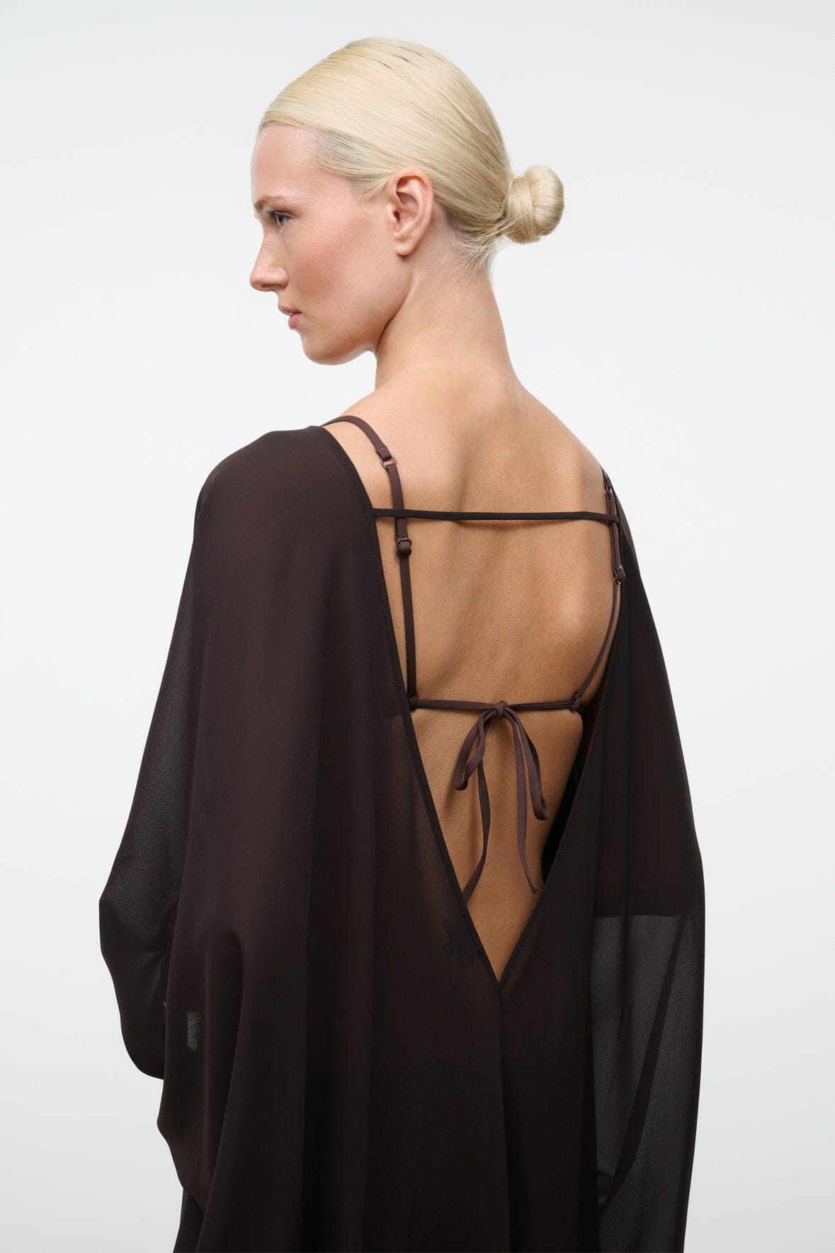 STAUD Clothing Nour Dress Espresso