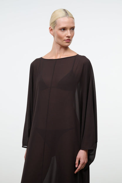 STAUD Clothing Nour Dress Espresso