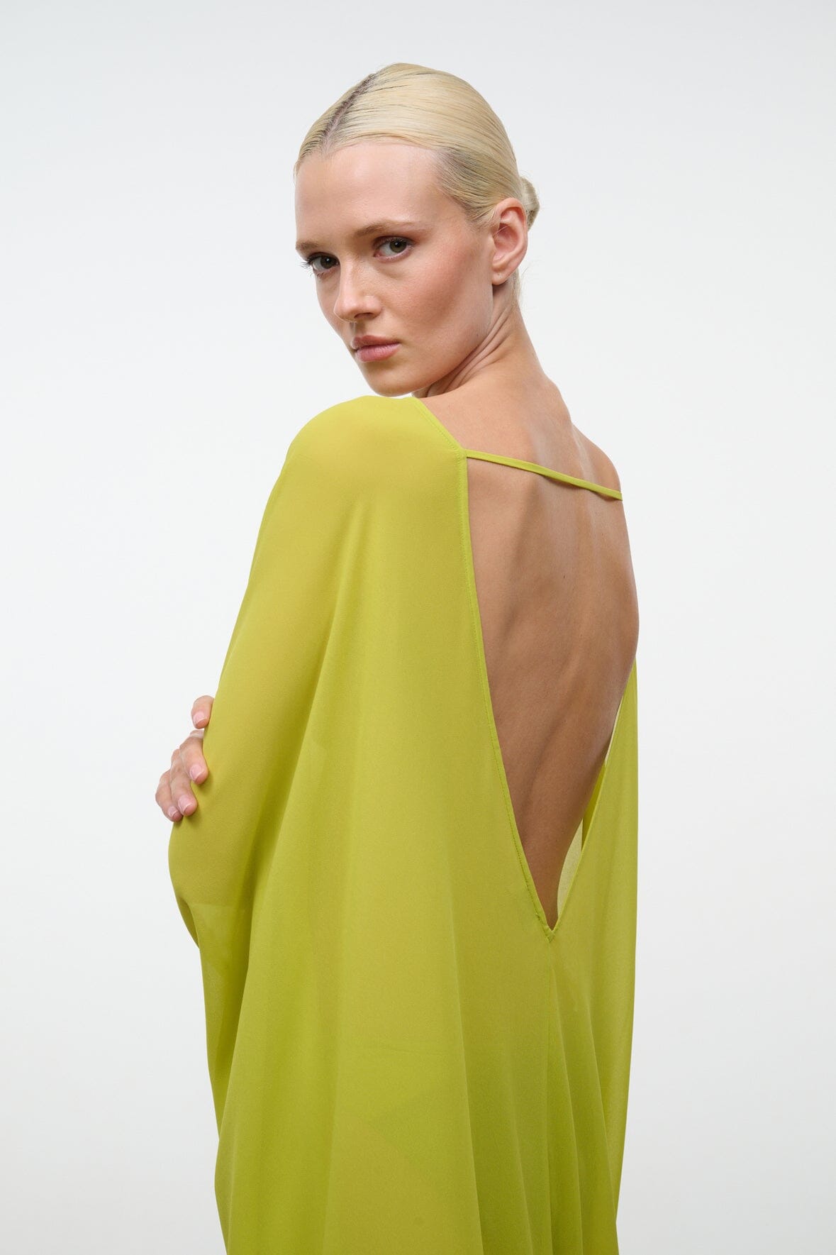 STAUD Clothing Nour Dress Citron