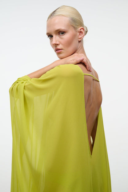 STAUD Clothing Nour Dress Citron
