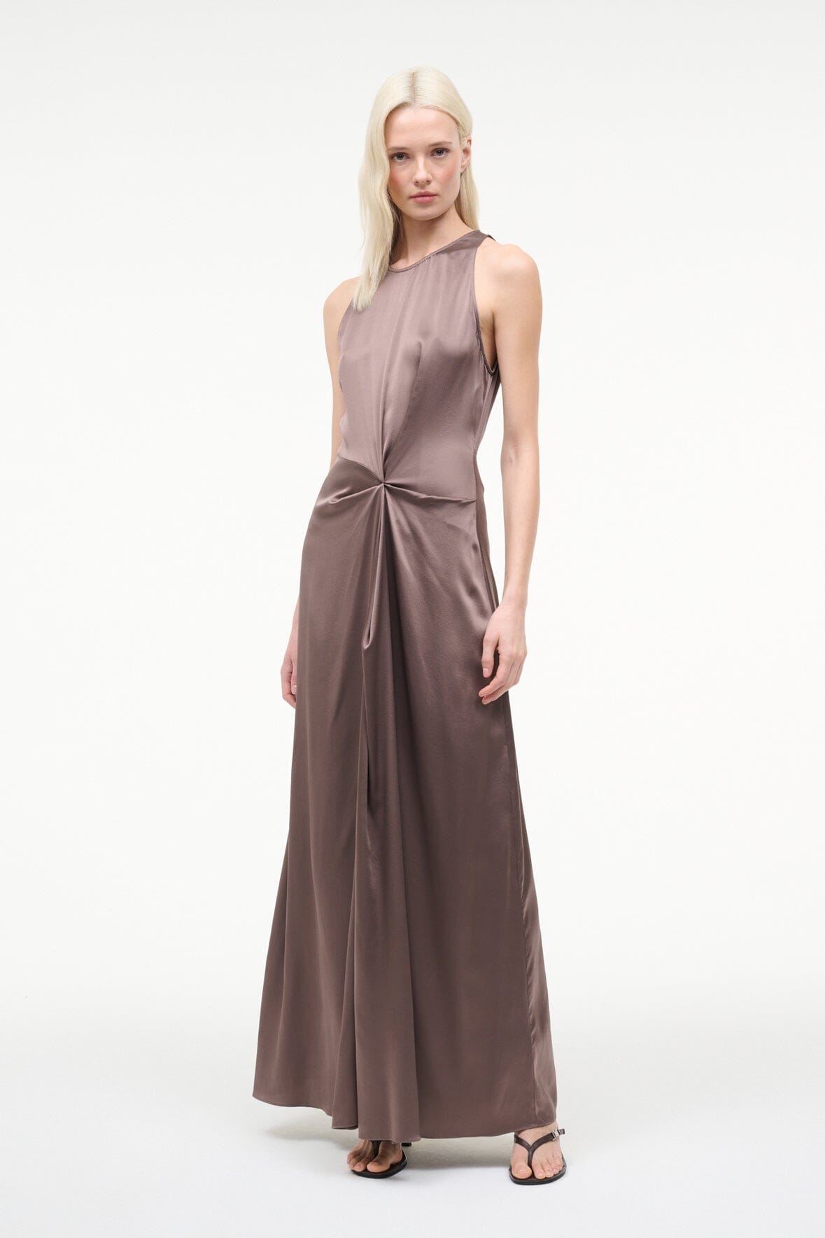 STAUD Clothing|Dresses Jaelyn Silk Dress Mink