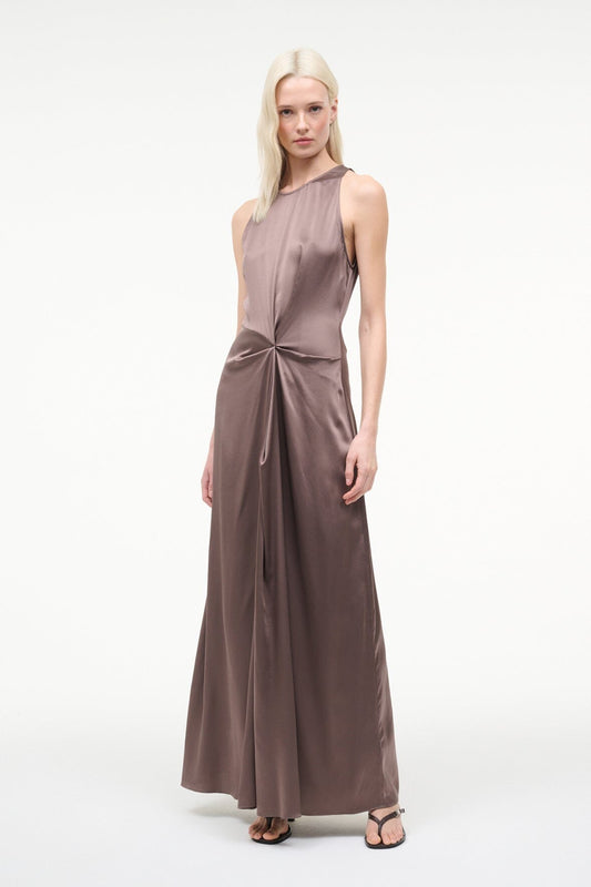 STAUD Clothing|Dresses Jaelyn Silk Dress Mink
