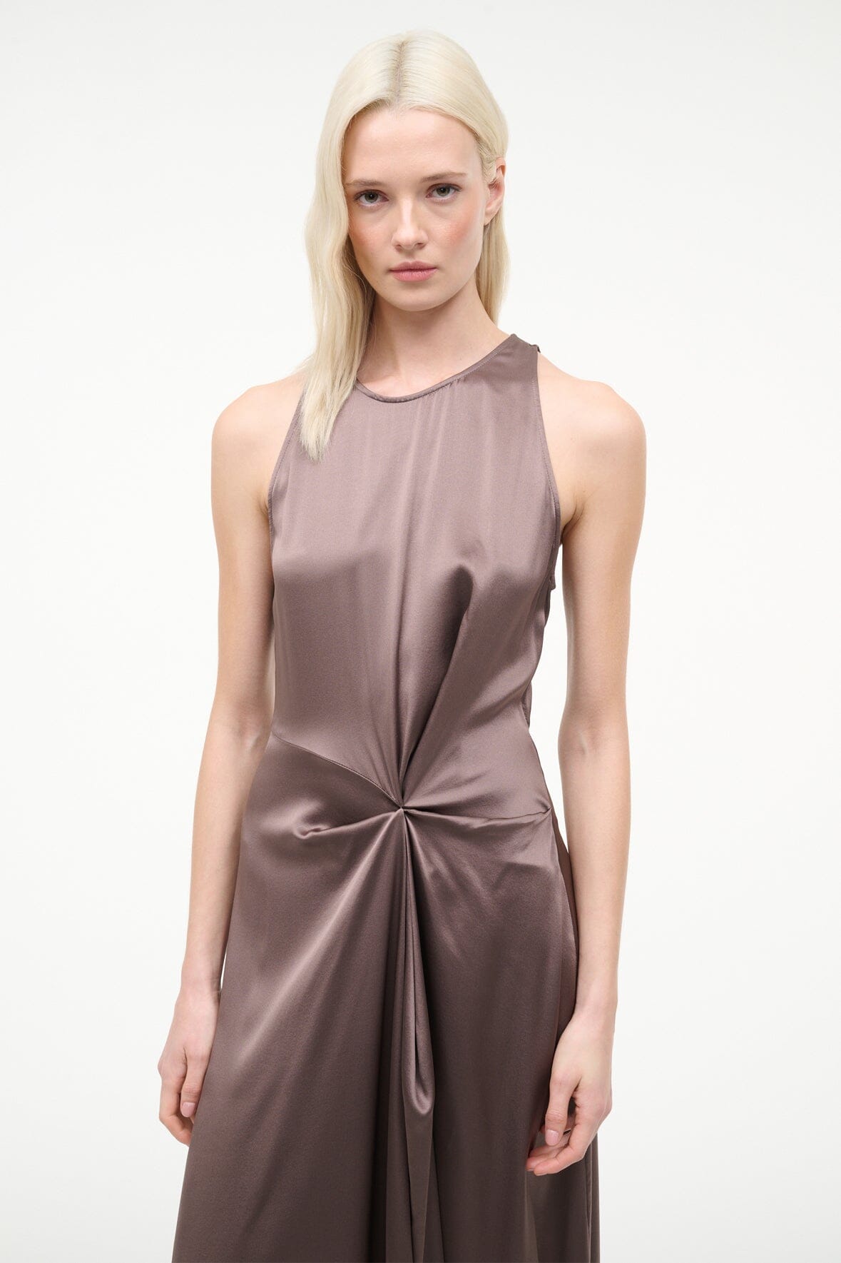 STAUD Clothing|Dresses Jaelyn Silk Dress Mink