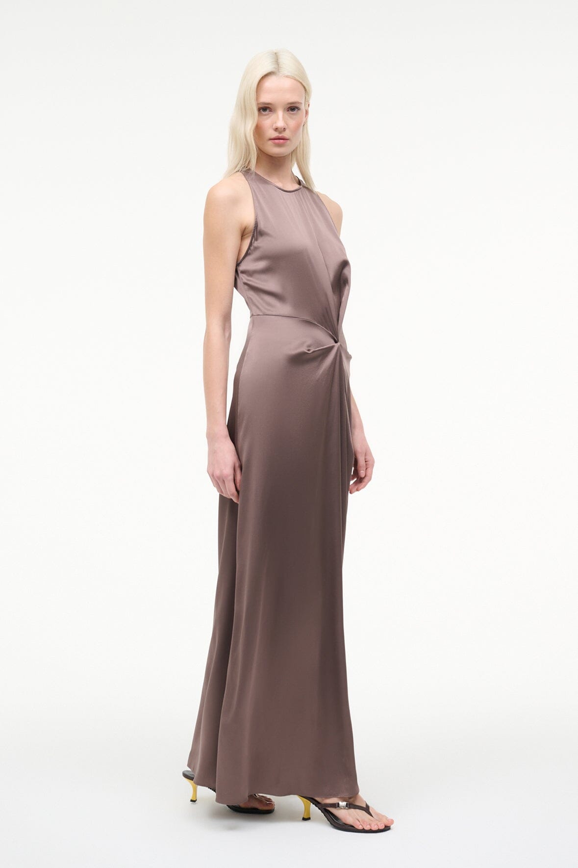 STAUD Clothing|Dresses Jaelyn Silk Dress Mink