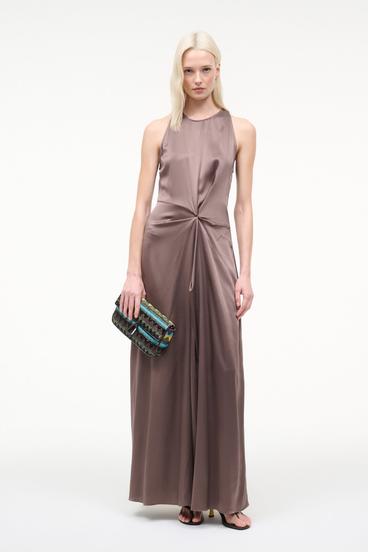 STAUD Clothing|Dresses Jaelyn Silk Dress Mink
