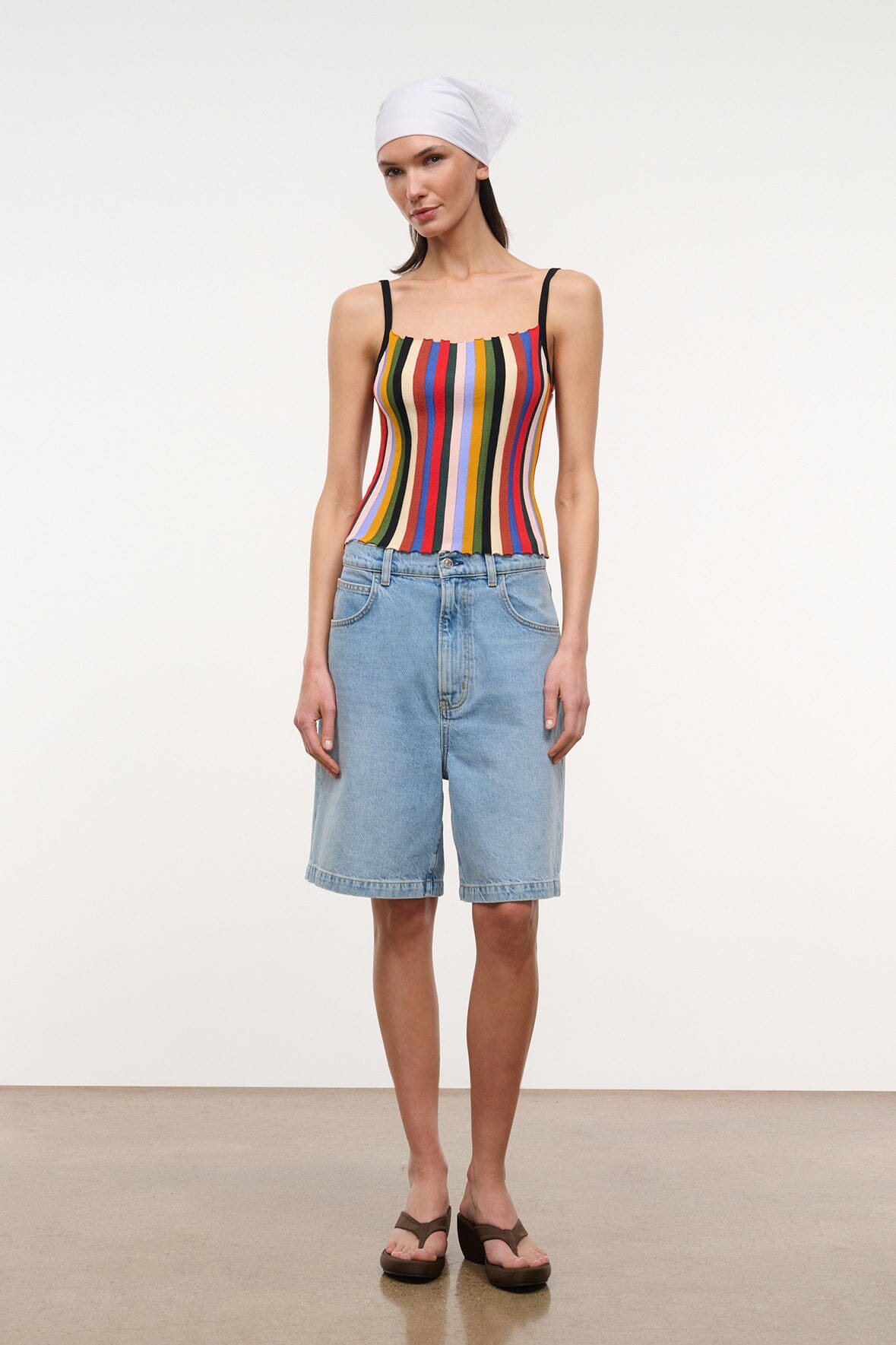 STAUD Clothing Skye Tank Artist Stripe