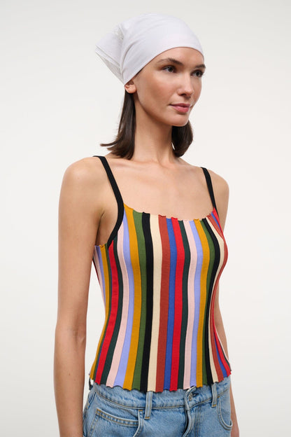 STAUD Clothing Skye Tank Artist Stripe