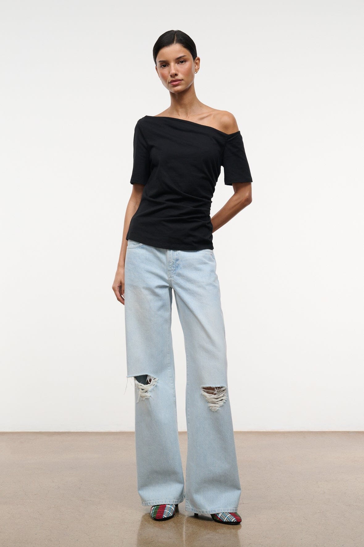 STAUD Clothing Carine Top Black